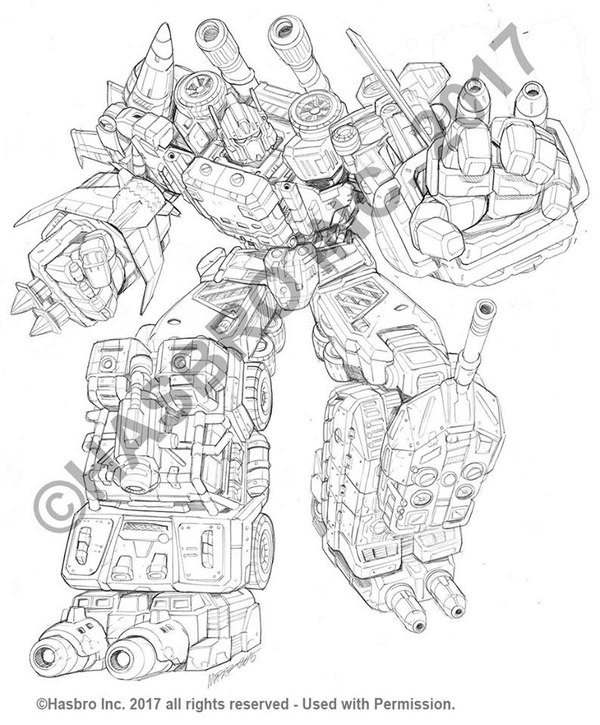 Titans Return Trypticon, Combiner Wars Bruticus, And Platinum Series Lineart Samples  (6 of 6)